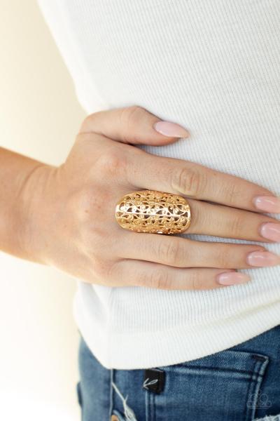 Full Out Frill - Gold Ring