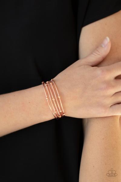 Face The METALLIC Music - Copper Cuff Bracelet 