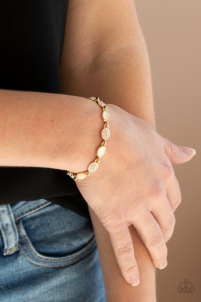 Stop and GLOW - Gold Bracelet 