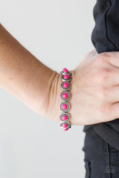Globetrotter Goals - Pink Bracelet 