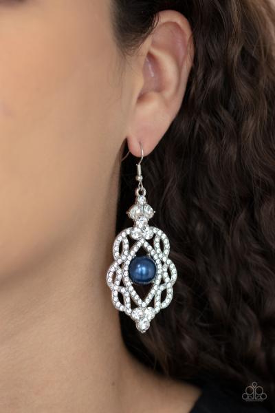 Rhinestone Renaissance - Blue Earring