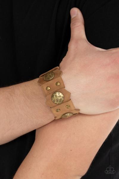 Electrified Edge - Brown Urban Bracelet 