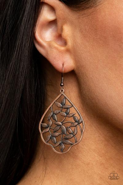 Taj Mahal Gardens - Copper Earring