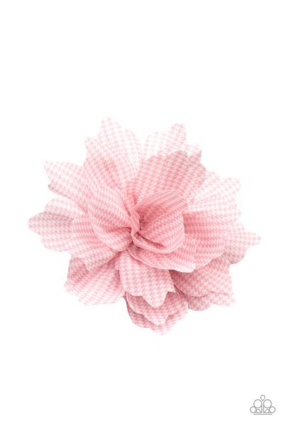 Plaid Prairies - Pink Hair Clip