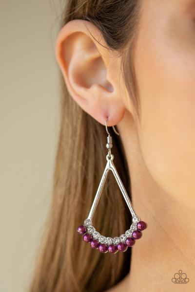 Top to Bottom - Purple Earring