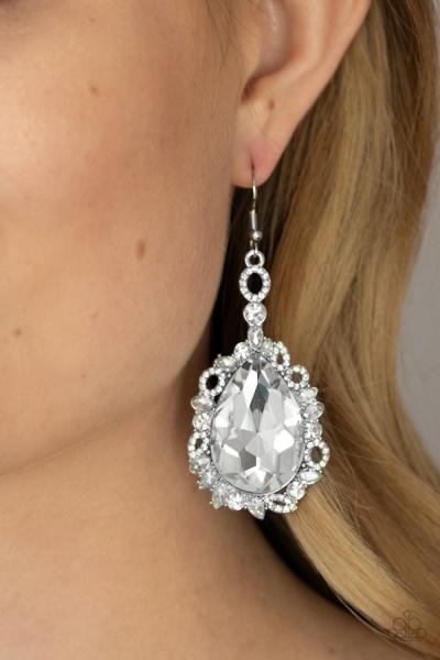 Royal Recognition - White Earring 