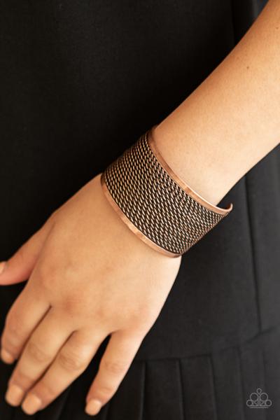Stacked Sensation - Copper Cuff Bracelet 