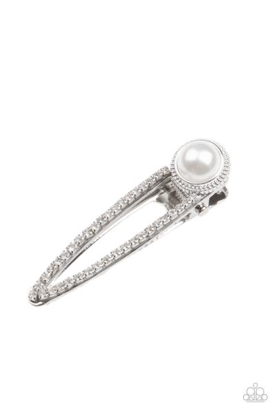 ​Expert in Elegance - White Hair Clip