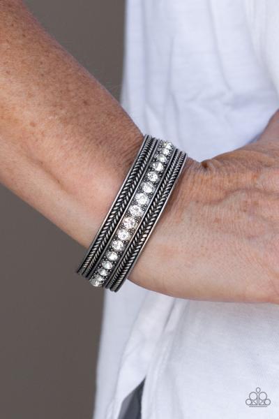 Empress Etiquette - White Cuff Bracelet 