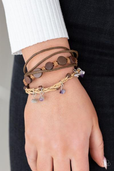 ​Run The Rapids - Purple Urban Bracelet 