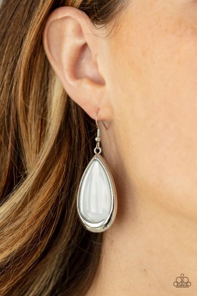 A World To SEER - White Earring 
