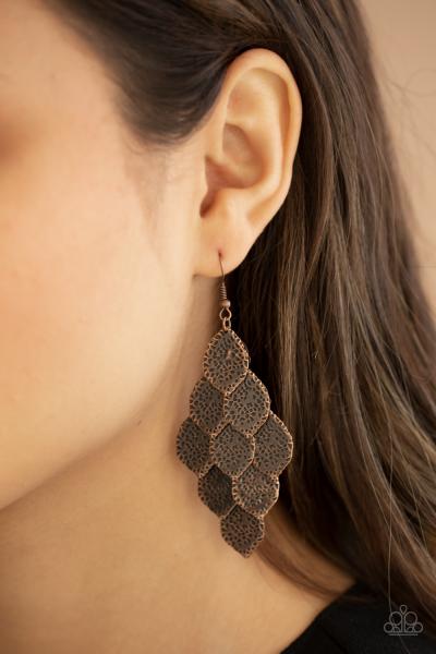 Loud and Leafy - Copper Earring 