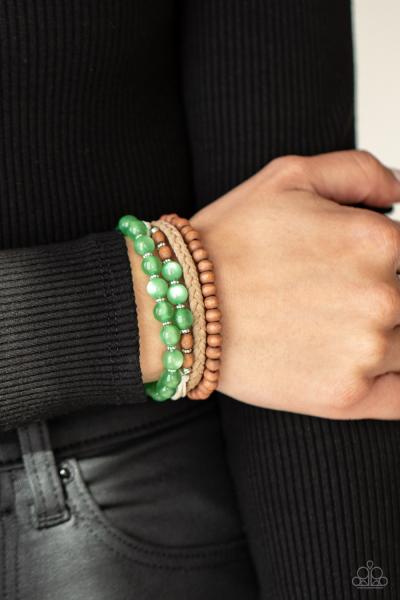​Down HOMESPUN - Green Urban Bracelet