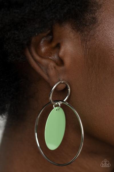 ​POP, Look, and Listen - Green Post Earring
