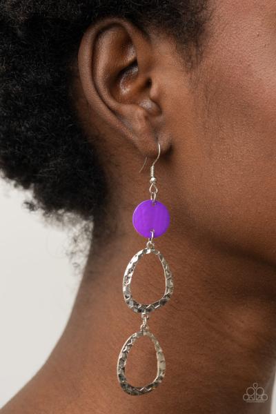 ​Surfside Shimmer - Purple Earring 