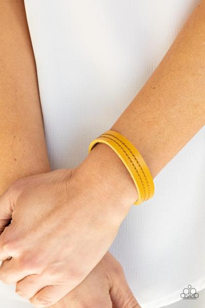 Life is WANDER-ful - Yellow Urban Bracelet 