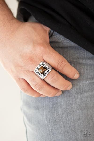 The Wrangler - Brown Mens Ring