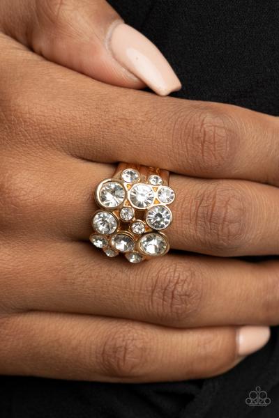 Bubbling Bravado - Gold Ring