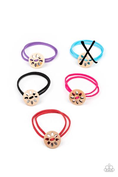 Kids Wood Daisy Pull-cord Bracelet 