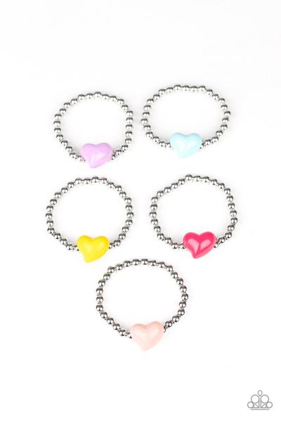 Kids Heart Bead Bracelet 