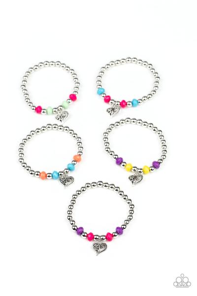 Kids Filigree Heart Charm Bracelet 