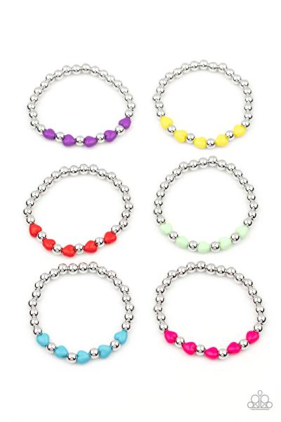 Kids Heart Bead Bracelet 