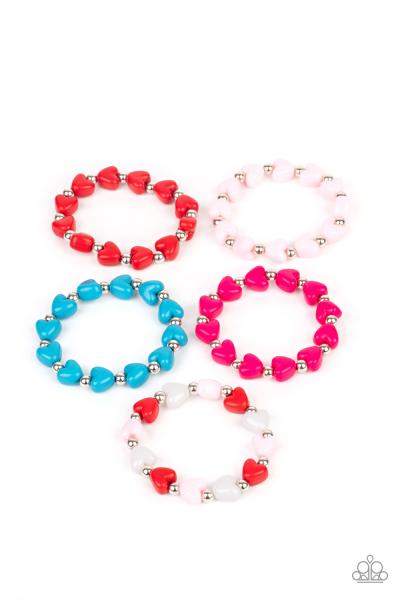 Kids Heart Bead Bracelet 