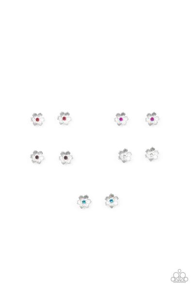 Kids Silver Flower Post Earring