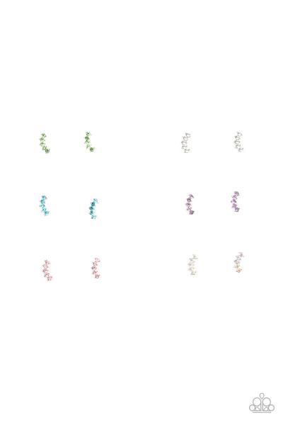 Kids Rhinestone Crescent Post Earring