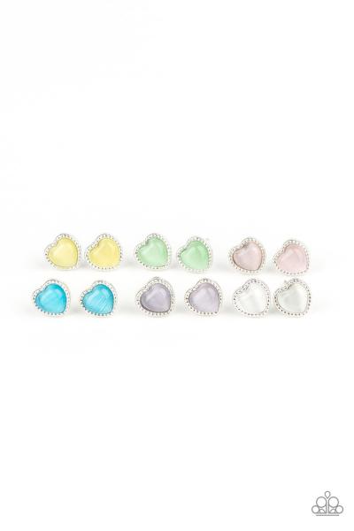 Kids Moonstone Heart Post Earring