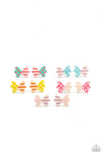 Kids Patterned Butterfly Post Earring