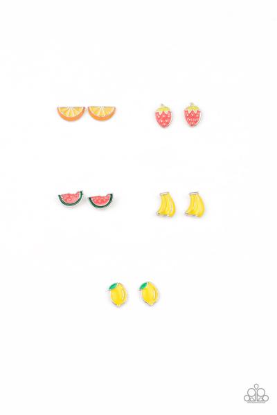 Kids Enamel Fruit Post Earring
