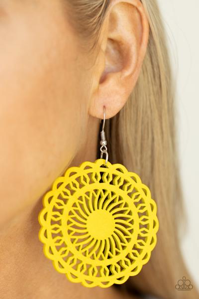 ​Island Sun - Yellow Earring 