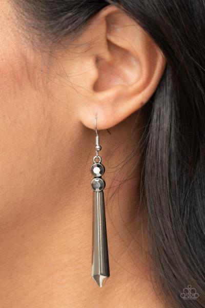 ​Sparkle Stream - Silver Earring 