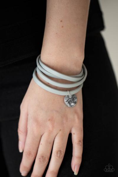 Wonderfully Worded - Silver Bracelet 