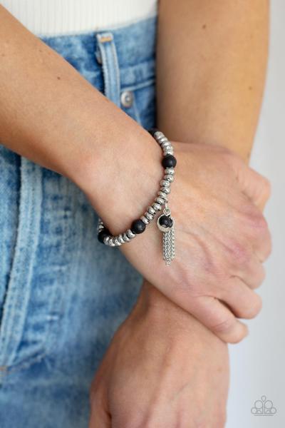 Whimsically Wanderlust - Black Bracelet 