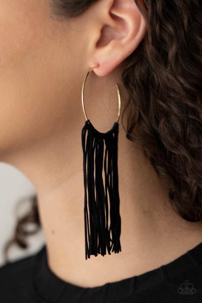 ​Flauntable Fringe - Gold Hoop Earring 