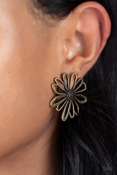 ​Artisan Arbor - Brass Post Earring