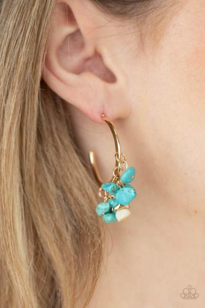 Gorgeously Grounding - Gold Hoop Earring 