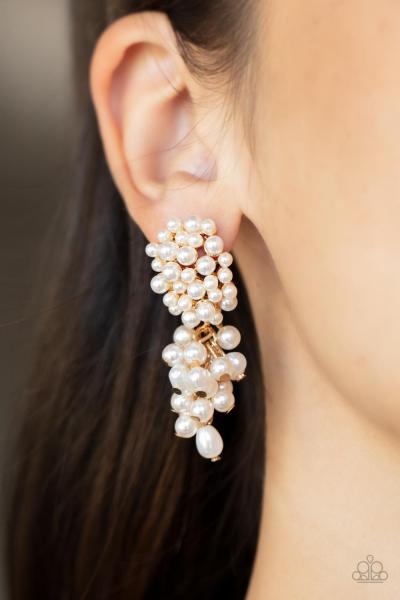 ​Fabulously Flattering - Gold Post Earring 