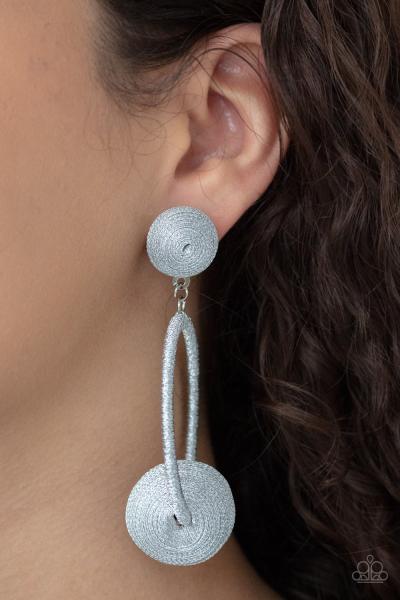 ​Social Sphere - Silver Post Earring