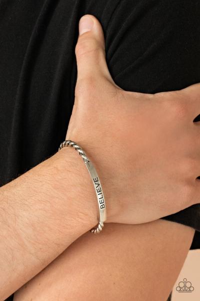 Keep Calm and Believe - Silver Urban Bracelet 