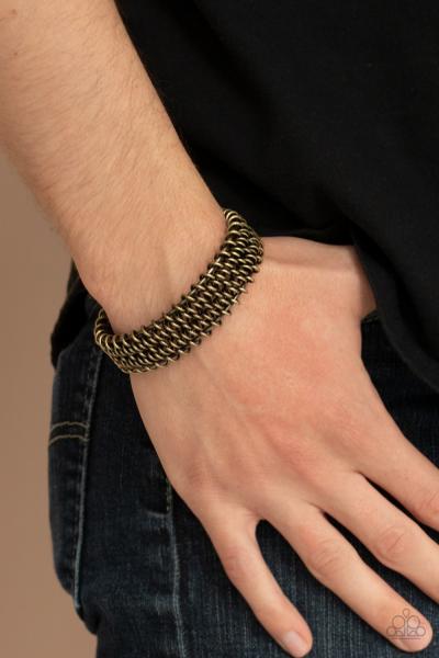 Gridlock - Brass Urban Bracelet