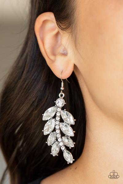 ​Ice Garden Gala - White Earring 