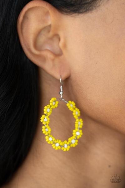 ​Festively Flower Child - Yellow Earring