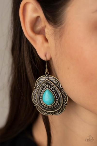 Southwestern Soul - Brass Earring 