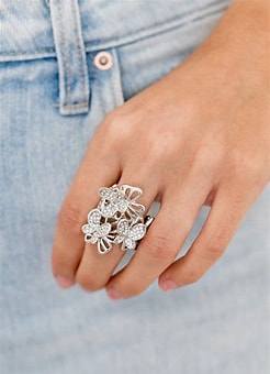 Flighty Flutter - White Ring