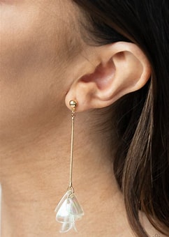Keep Them In Suspense Gold Post Earring