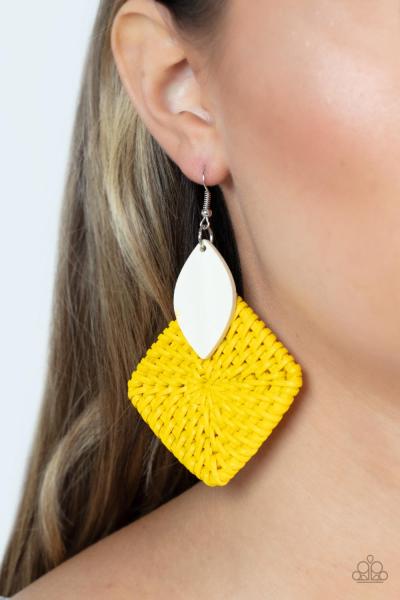 ​Sabbatical WEAVE - Yellow Earring