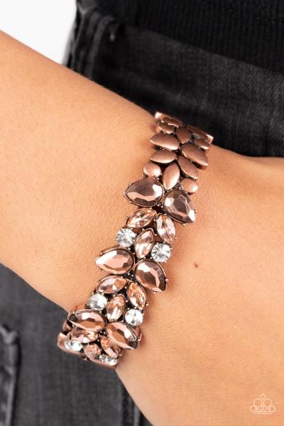 Glacial Gleam - Copper Cuff Bracelet 